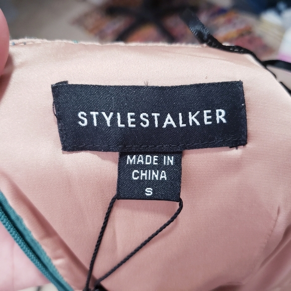 Stylestalker Revolve Alexander mini dress jade green lace size small NWT - Picture 9 of 11